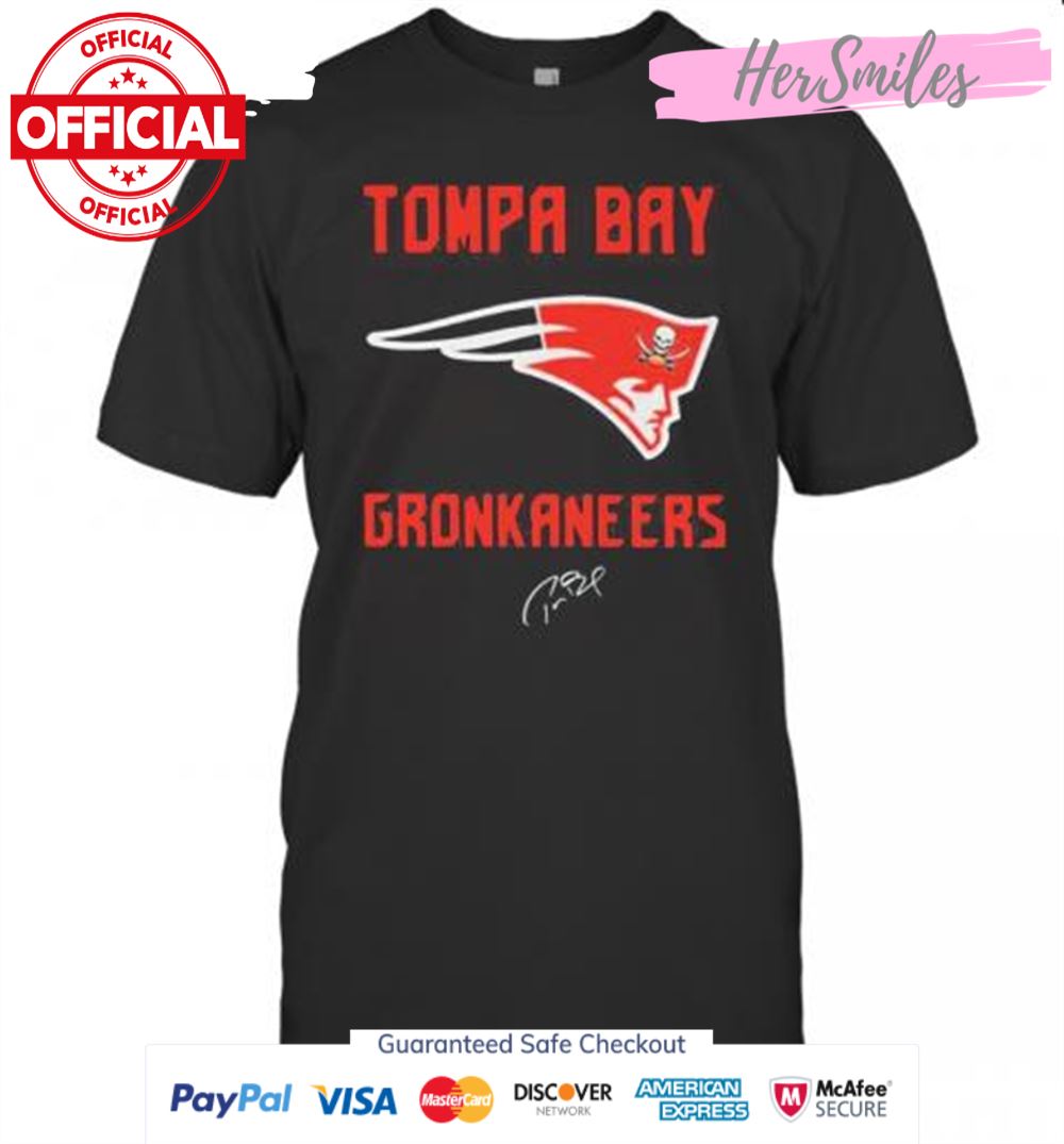 Tompa Bay Gronkaneers New England Patriots Signature T-Shirt
