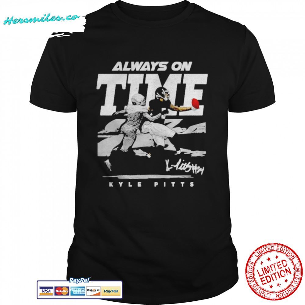 Top atlanta Falcons Kyle Pitts always on time Unisex T-Shirt