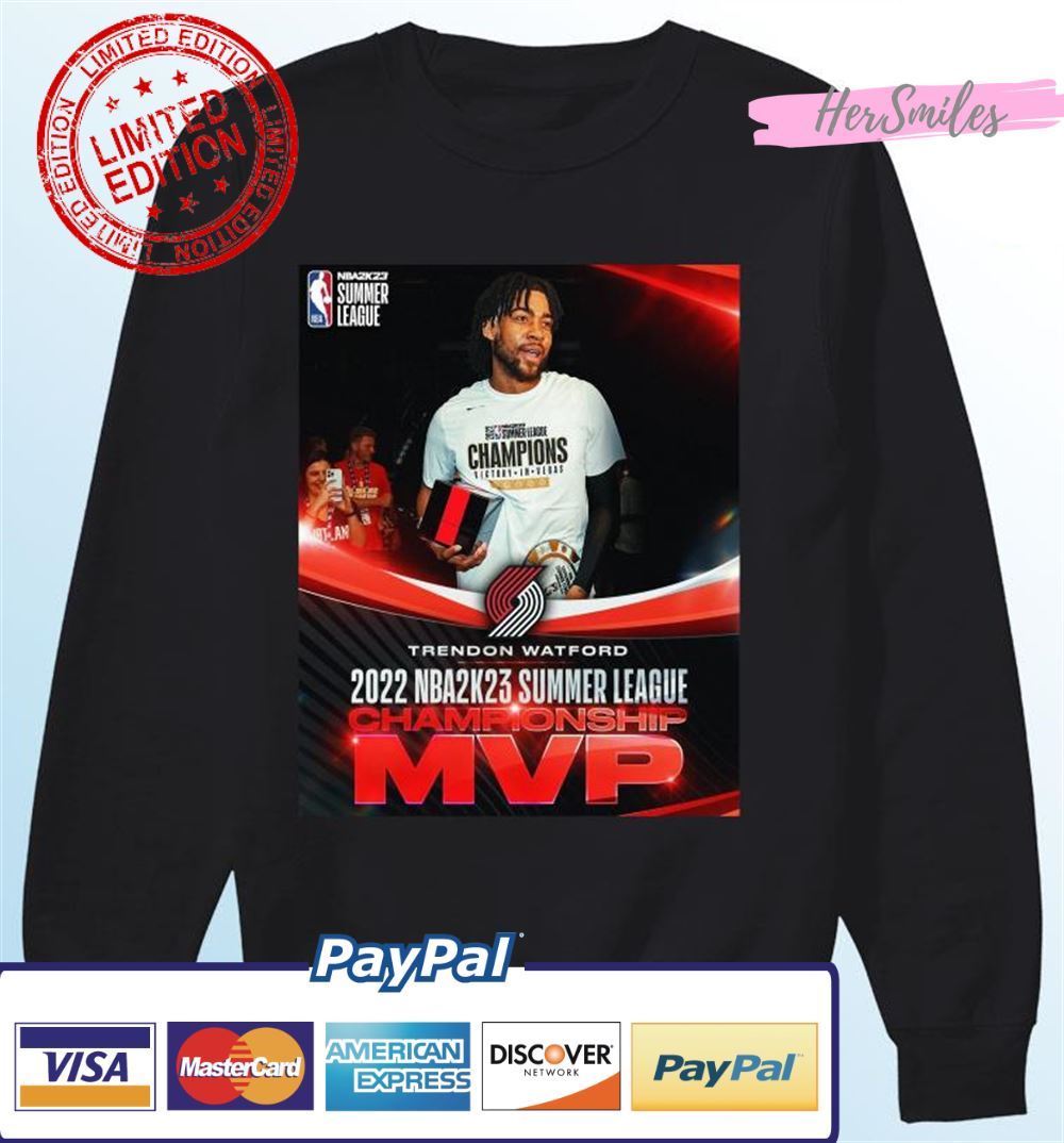 Trendon Watford MVP 2022 NBA 2K23 Summer League Championship Unisex T-Shirt Trendon Watford MVP 2022 NBA 2K23 Summer League Championship Unisex T-Shirt