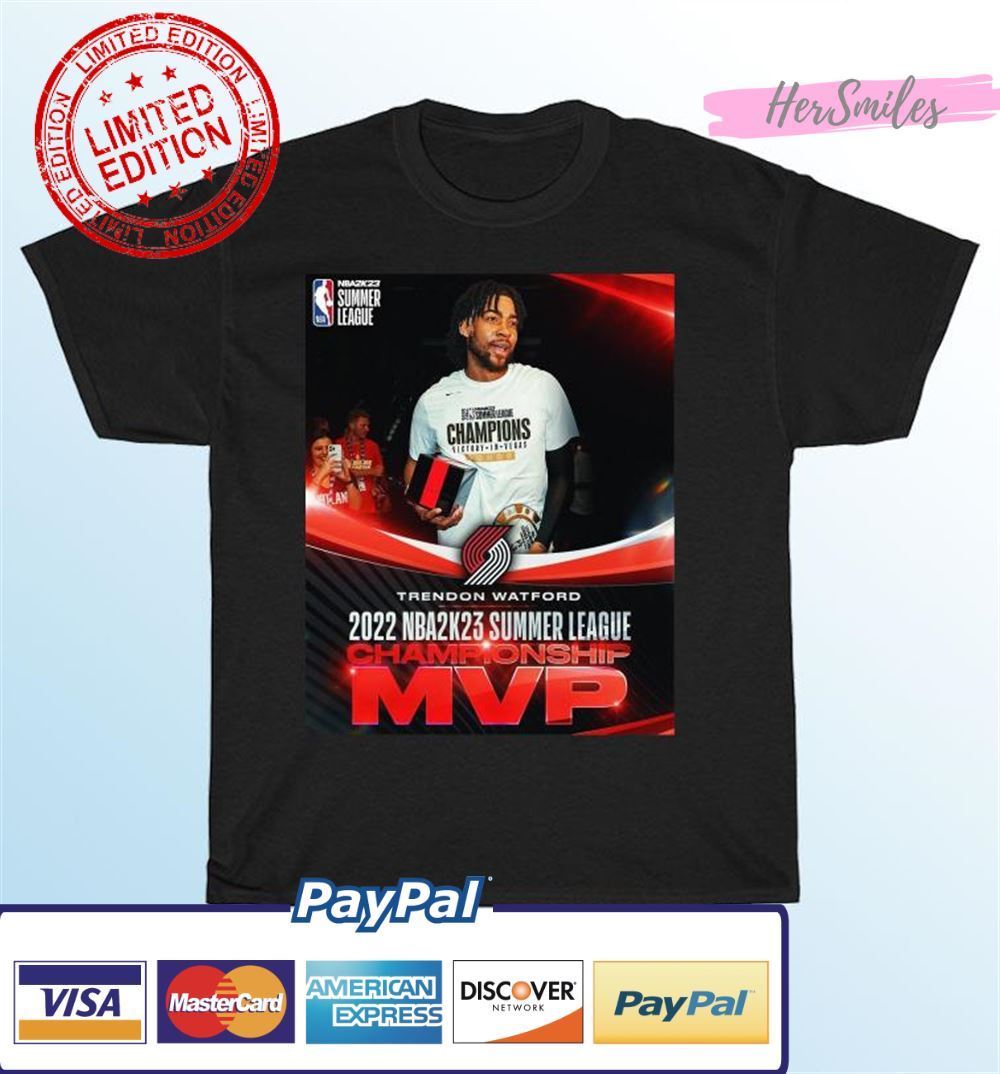 Trendon Watford MVP 2022 NBA 2K23 Summer League Championship Unisex T-Shirt Trendon Watford MVP 2022 NBA 2K23 Summer League Championship Unisex T-Shirt