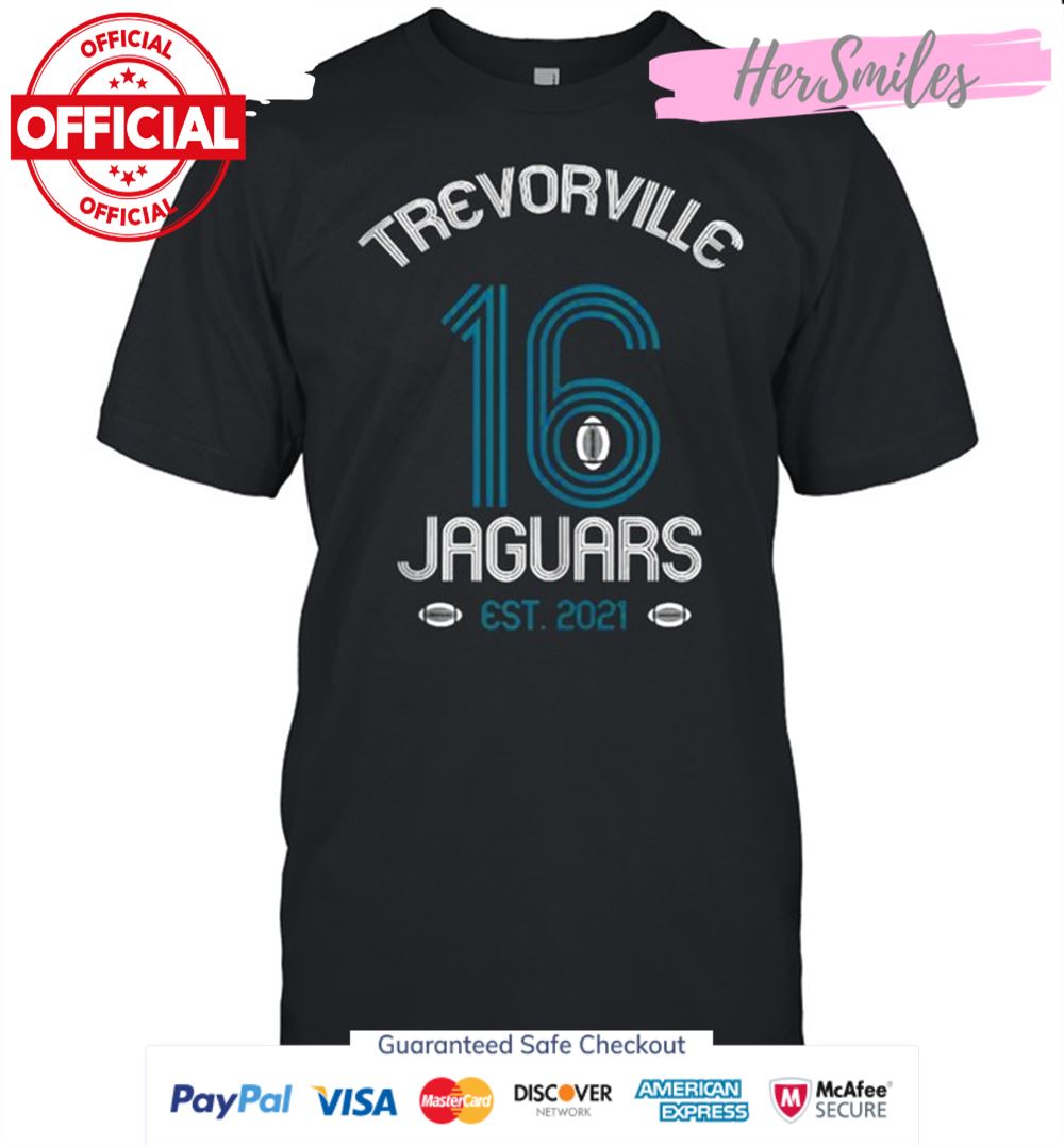 TREVORVILLE JAGUARS Trevor Jacksonville Football 2021 16 T-Shirt