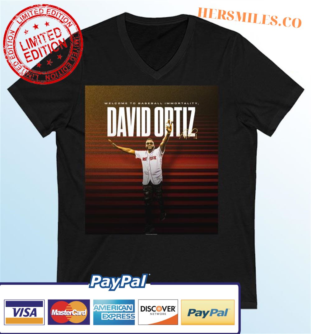 Welcome To Baseball Immortality David Ortiz Signature Classic T-Shirt
