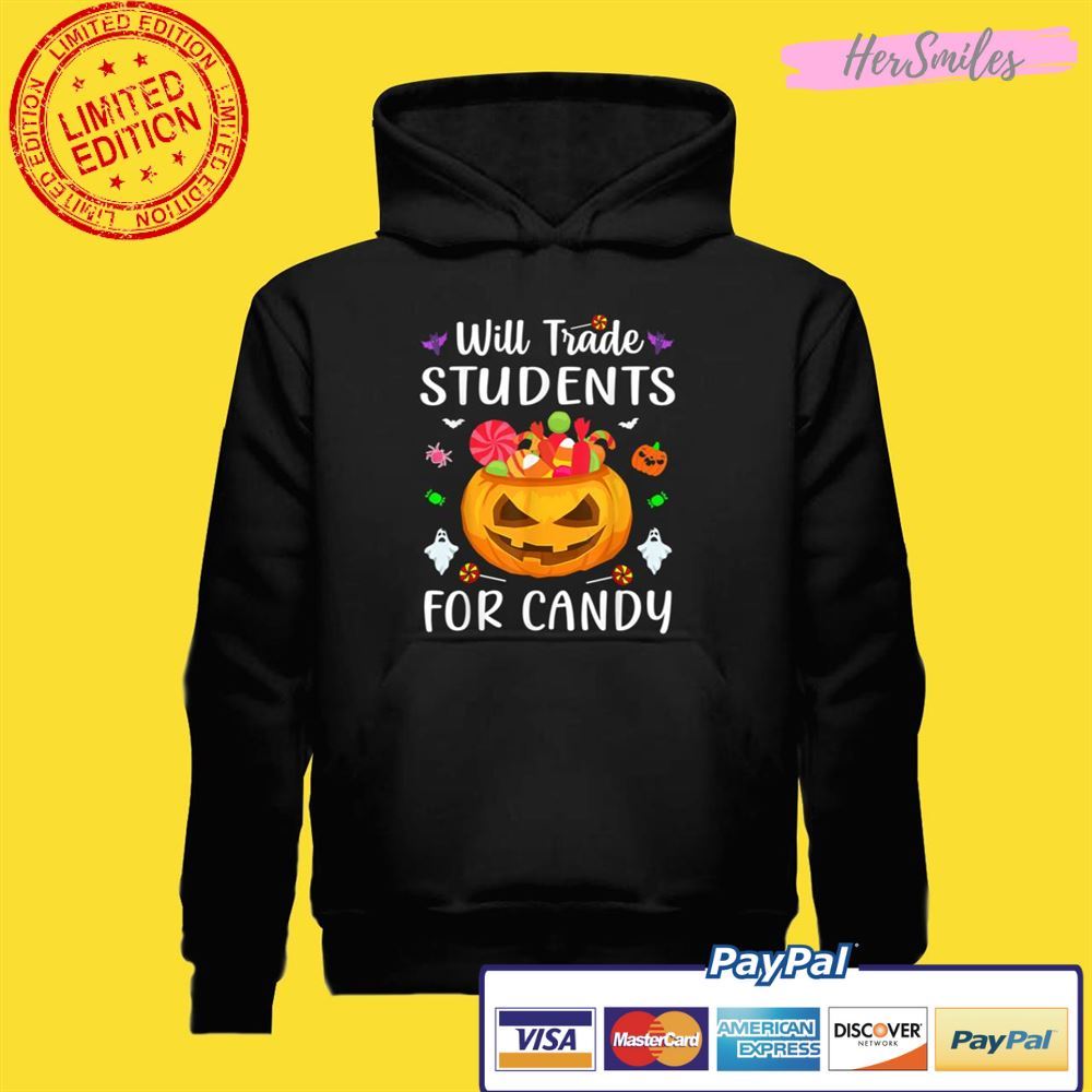 Will Trade Students For Candy Teacher Halloween Costume Unisex T-Shirt