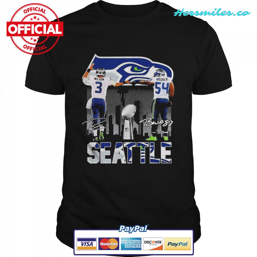 Wilson And Wagner Seattle Seahawks City Signatures 2022 Shirt