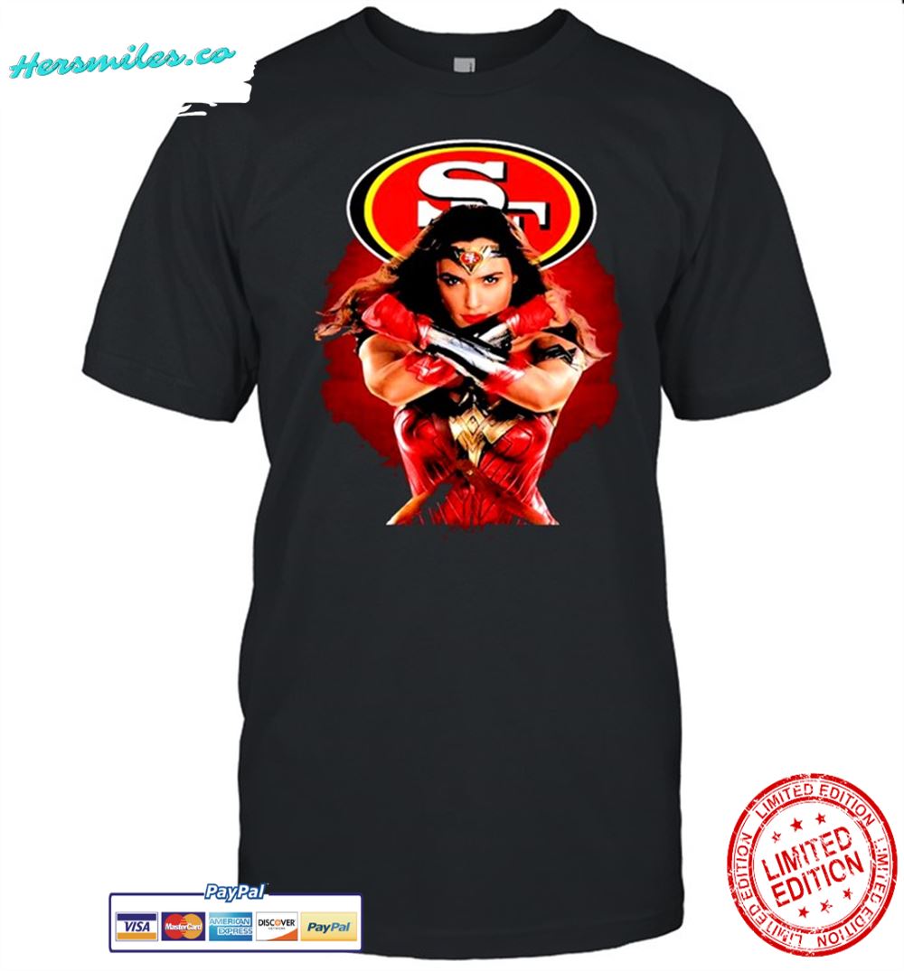 Wonder Woman San Francisco 49ers shirt