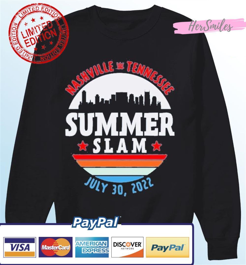 WWE SummerSlam 2022 Skyline Vintage Classic T-Shirt WWE SummerSlam 2022 Skyline Vintage Classic T-Shirt