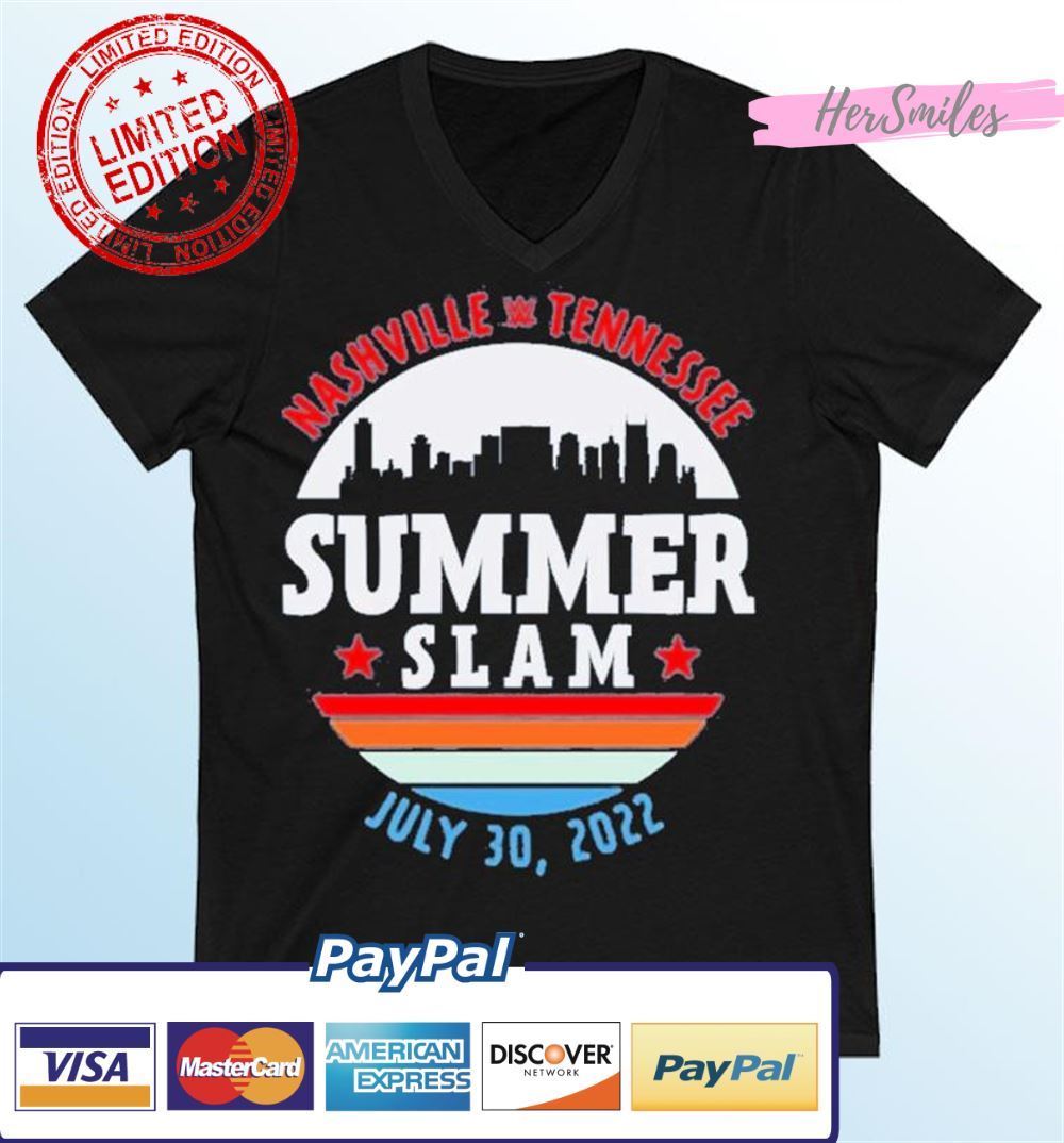 WWE SummerSlam 2022 Skyline Vintage Unisex T-Shirt