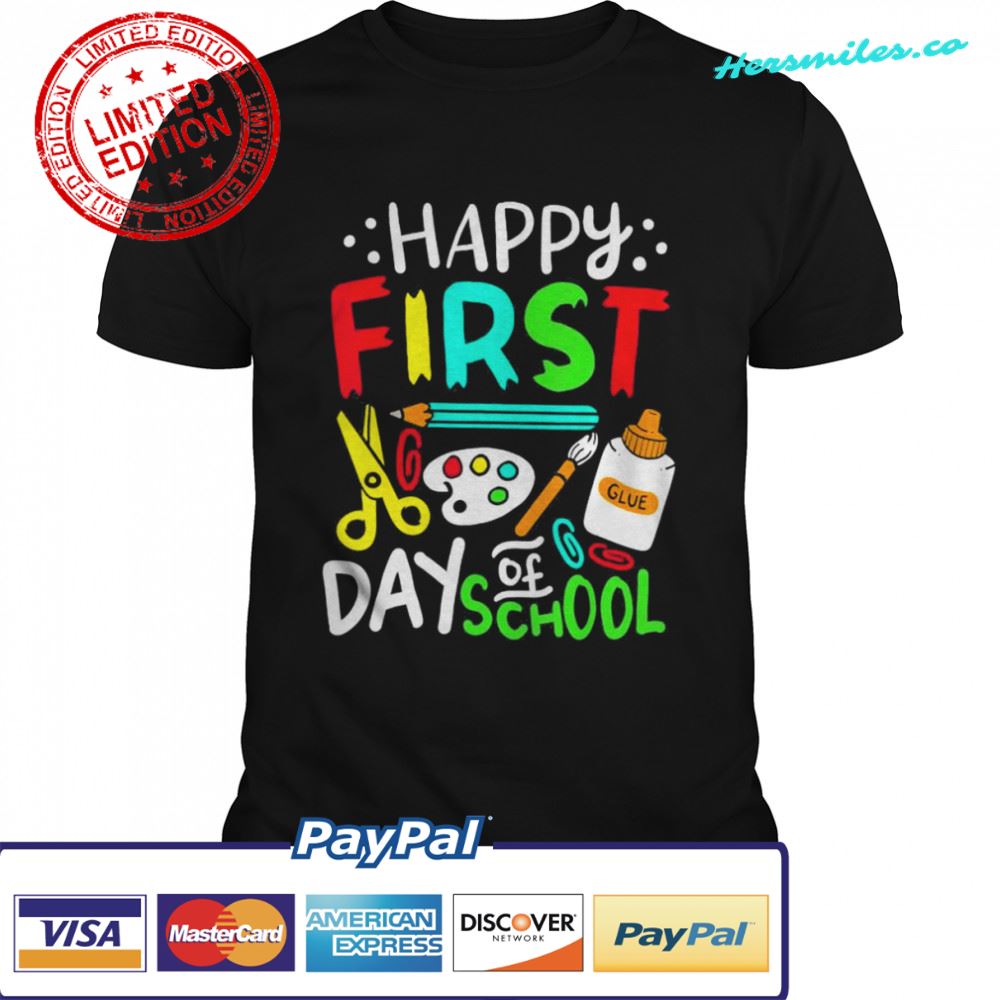 2022 Happy First Day of School Teacher Back to School Student T-Shirt