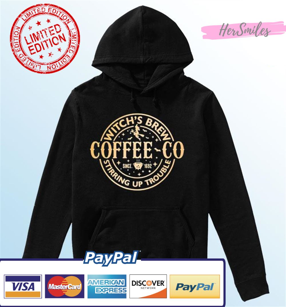 Witches Brew Coffee Co Halloween Witch Coffee Lovers T-Shirt