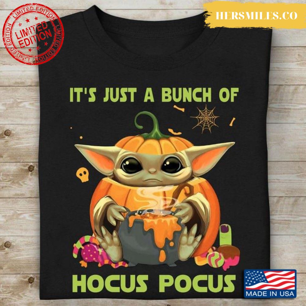 Baby Yoda It’s Just A Bunch Of Hocus Pocus for Halloween T-Shirt
