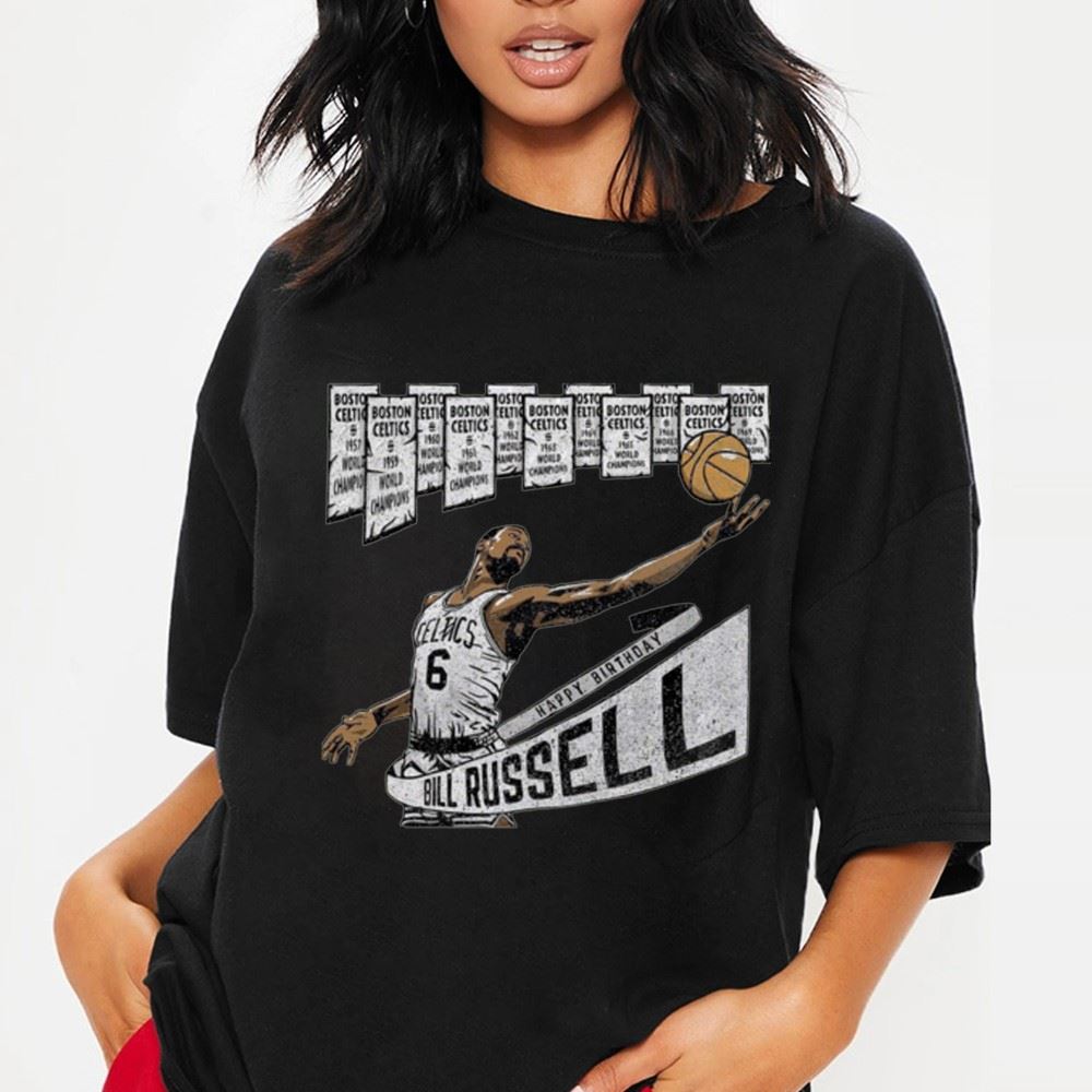 Bill Russell Vintage 90s 11 Rings T-shirt