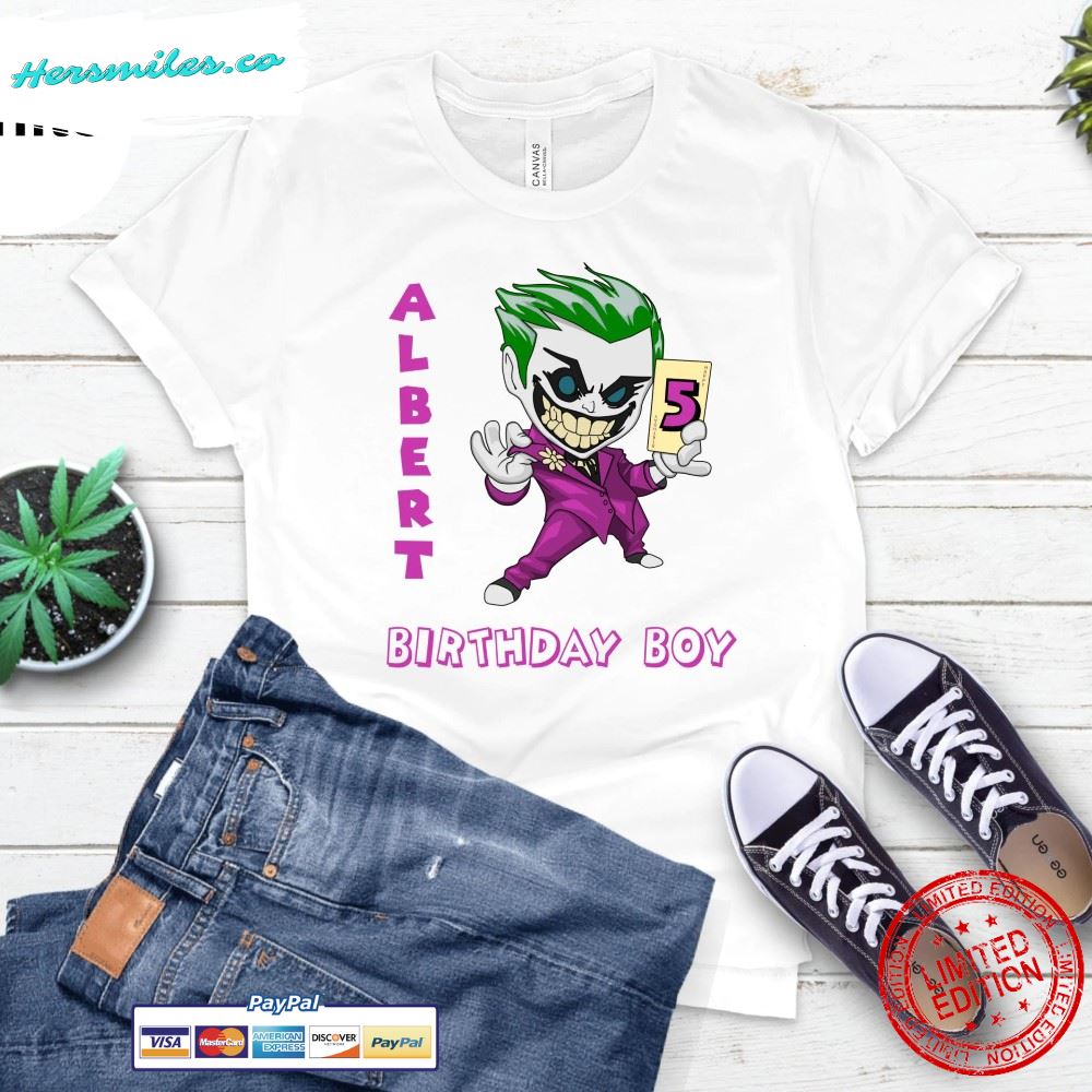 Birthday Kids Shirts, Birthday Joker Boy T-Shirt