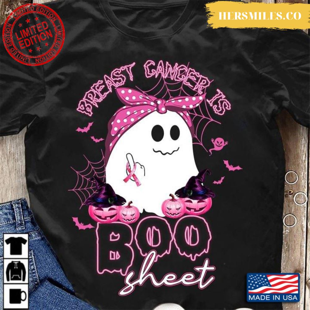 Breast Cancer Is Boo Sheets Halloween Ghost T-Shirt