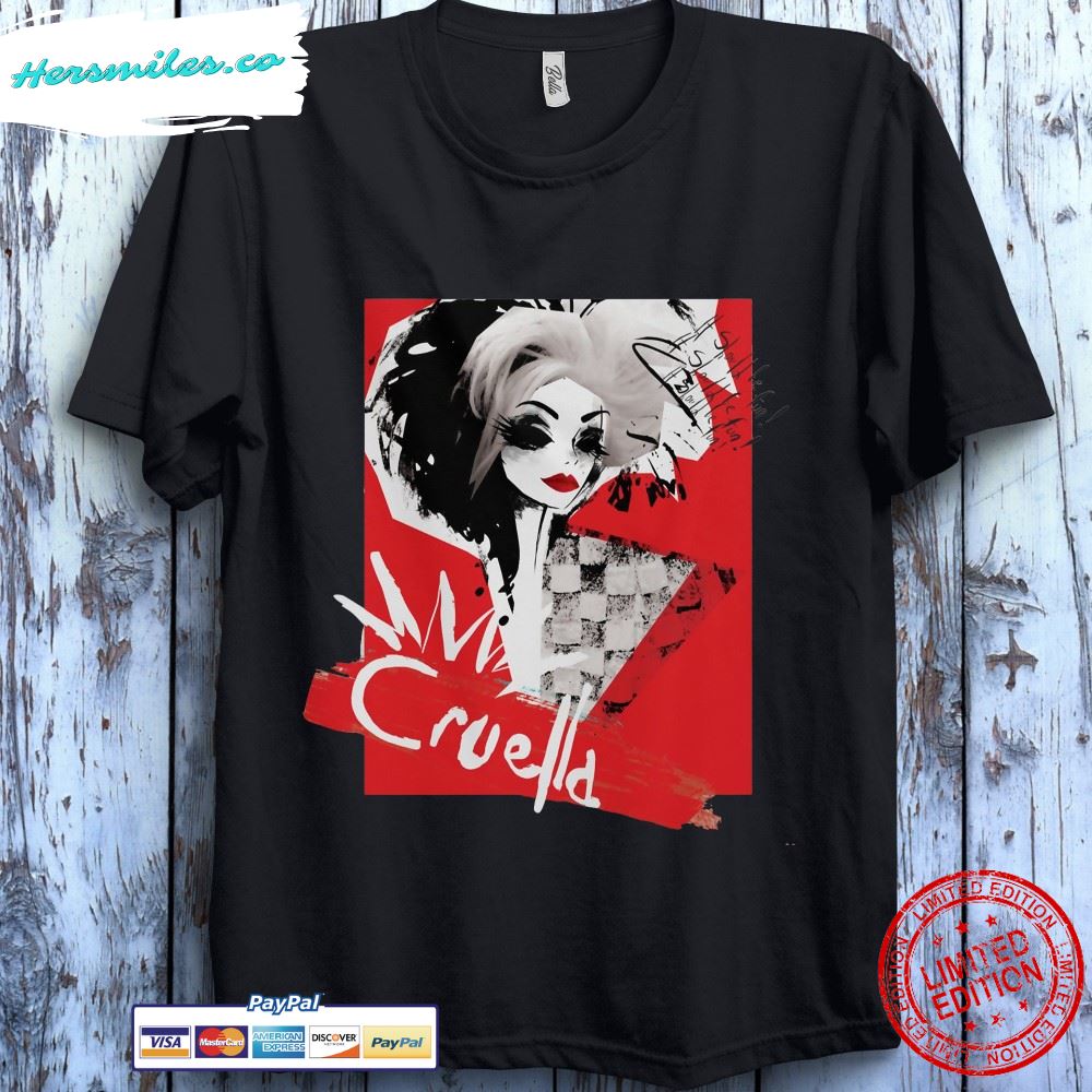 Cruella  Fashion Model Cruella Collage Unisex Gift T-Shirt