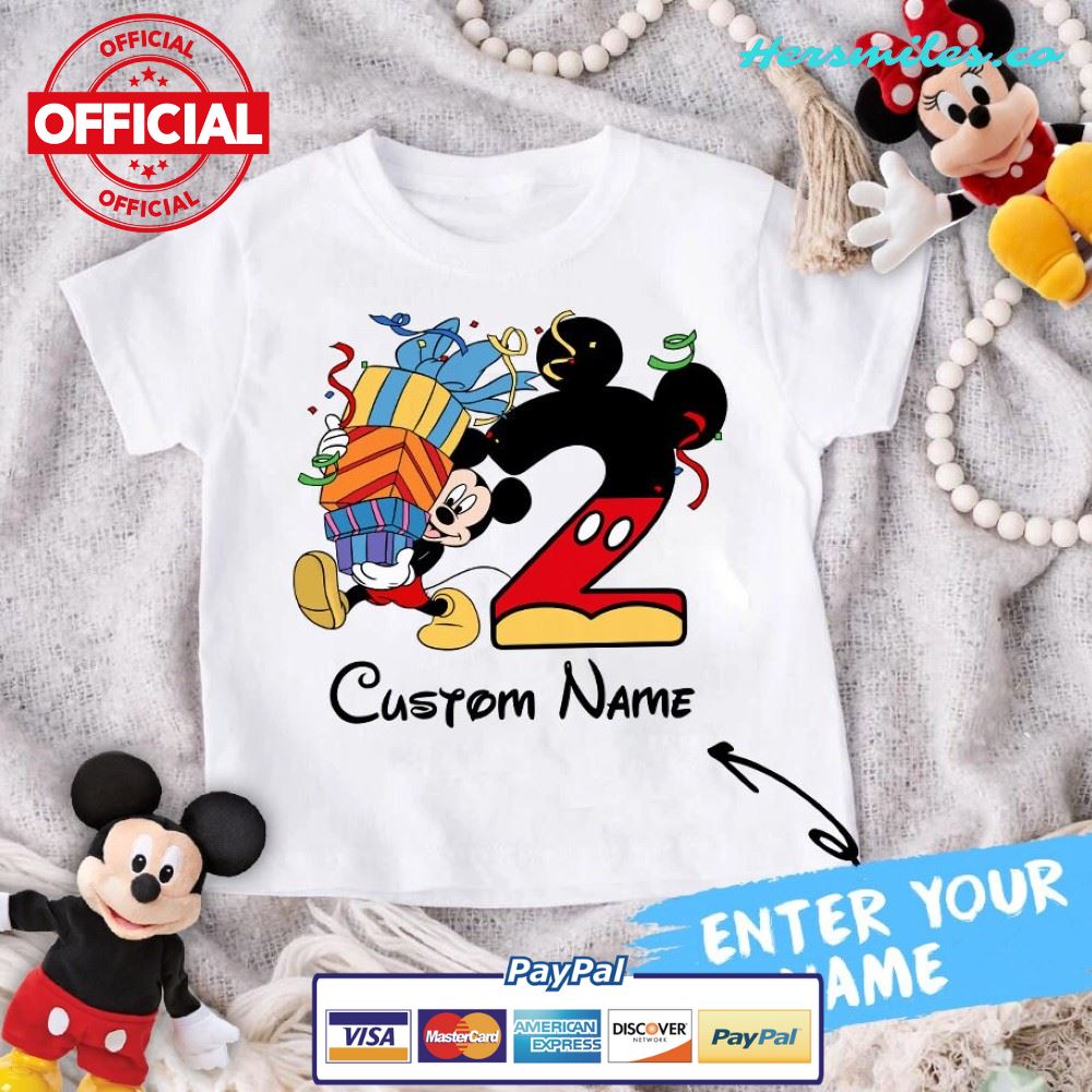 Customize Disney Birthday Matching Shirts, Personalized Mickey Birthday, Minnie Birthday, Donald Birthday, Pluto Birthday, Goofy Birthday – 2