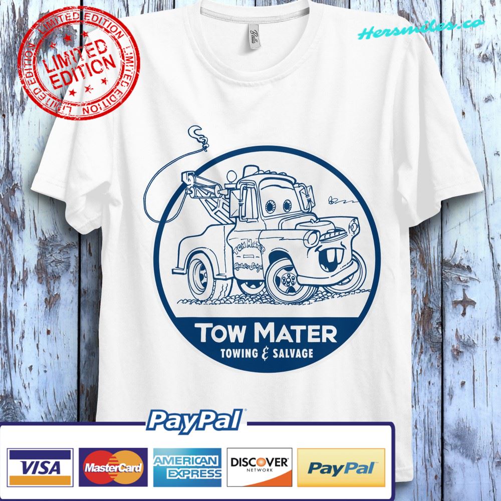 Disney Cars Tow Mater Salvage Badge Graphic T-Shirt