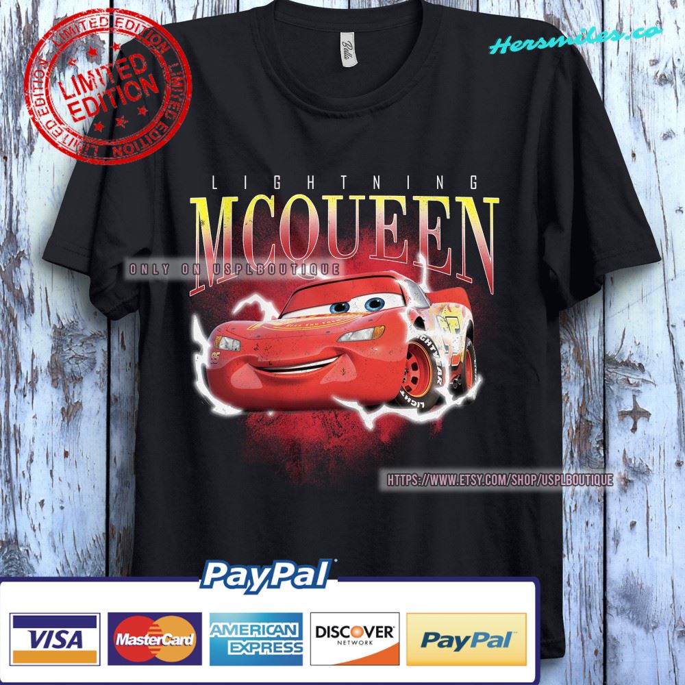 Disney Lightning McQueen Graphic Poster T-Shirt