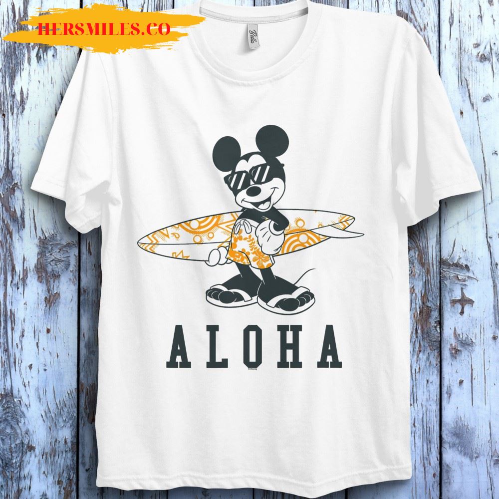 Disney Mickey And Friends Mickey Mouse Aloha Surf T-Shirt