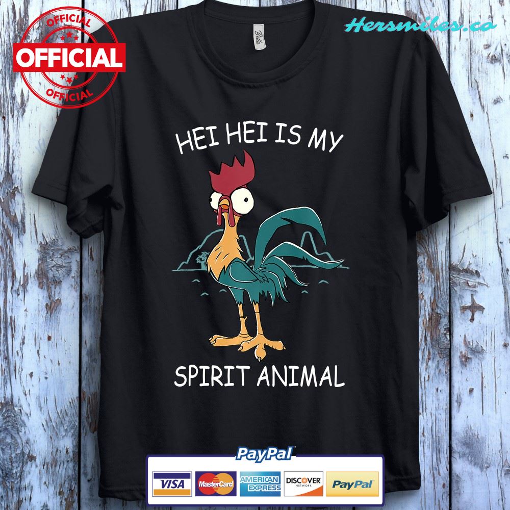 Disney Moana Hei Hei Is My Spirit Animal Portrait Funny Unisex Gift T-Shirt