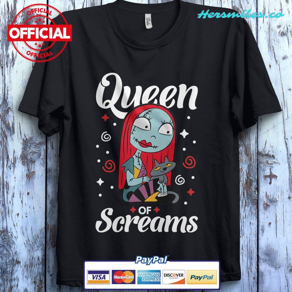 Disney The Nightmare Before Christmas Sally Queen of Screams Unisex Gift T-Shirt