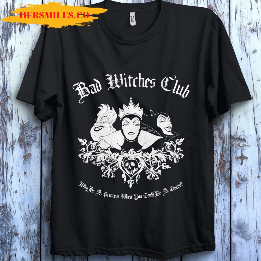 Disney Villains Bad Witches Club Classic Unisex Gift T-Shirt