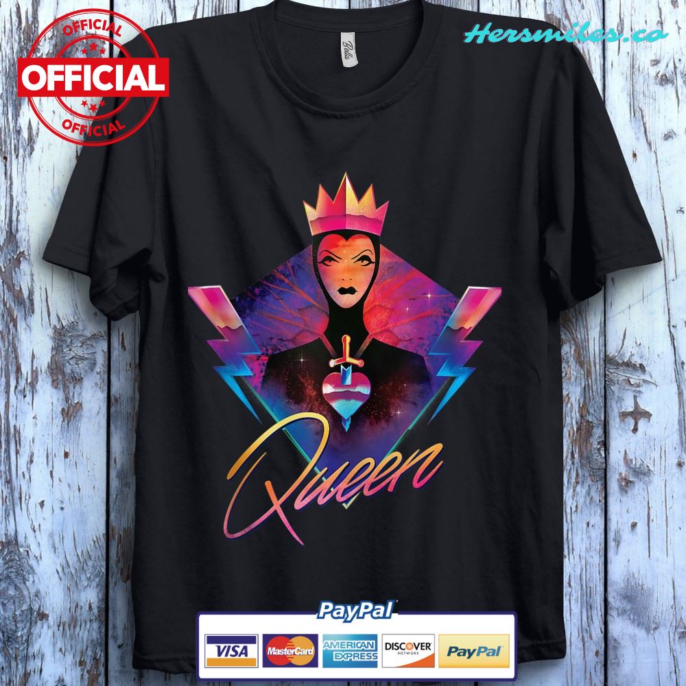 Disney Villains Evil Queen Neon 90s Rock Band Unisex Gift T-Shirt