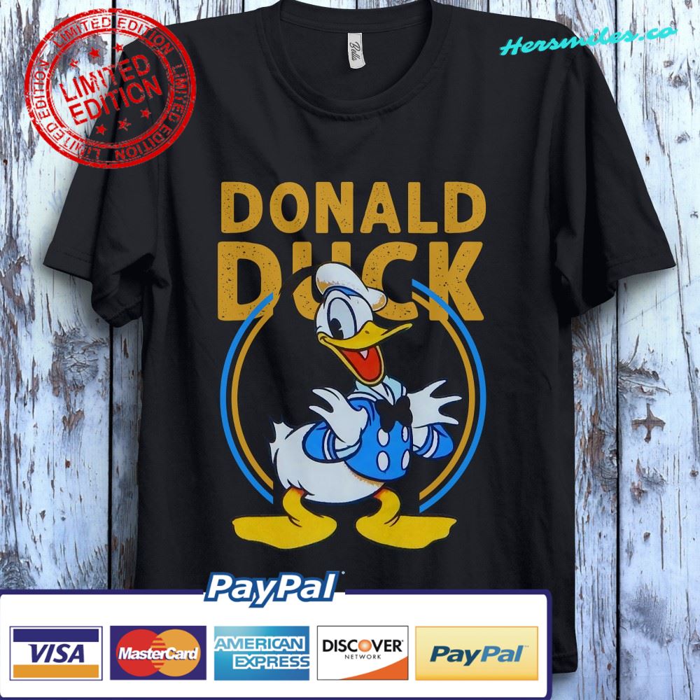 Donald Duck Cute Face Disney Duck Happy Vintage Unisex Gift T-Shirt