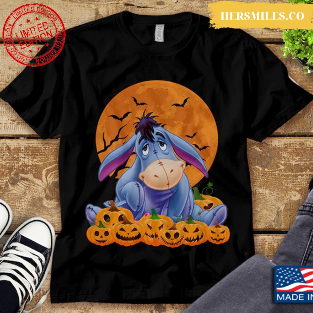 Eeyore And Jack O’ Lantern Pumpkin Disney for Halloween T-Shirt