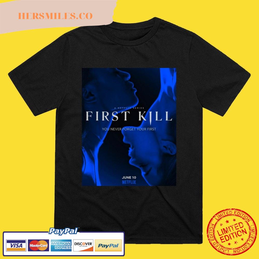 First Kill Poster Blue Version Lesbian Vampire Show T-Shirt