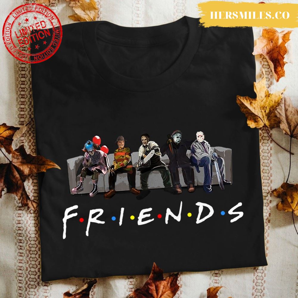 F.R.I.E.N.D.S Horror Movies Characters T-Shirt