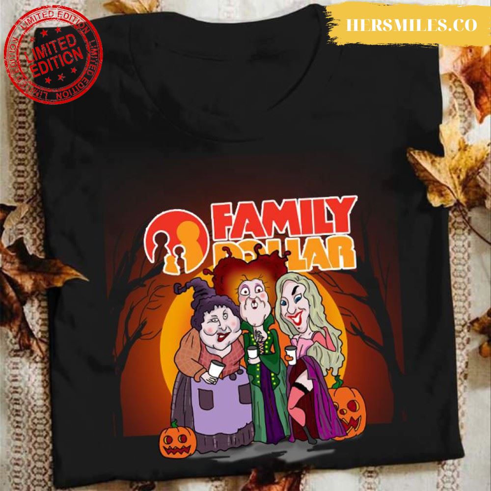 Hocus Pocus Sanderson Sisters Family Dollar Halloween T-Shirt