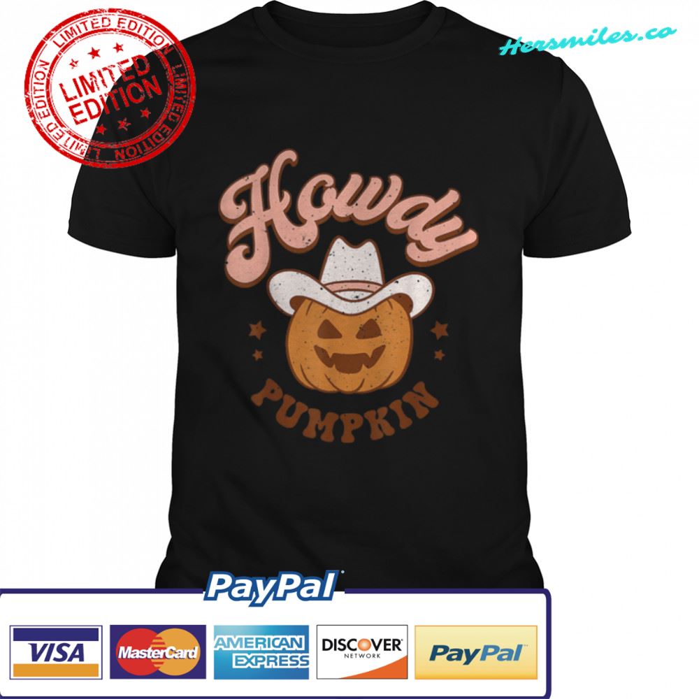 Howdy Pumpkin Rodeo Western Country Fall Southern Halloween T-Shirt