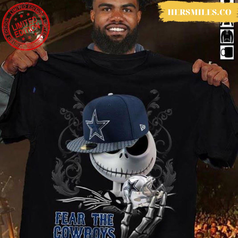Jack Skellington Fear The Dallas Cowboys T-Shirt