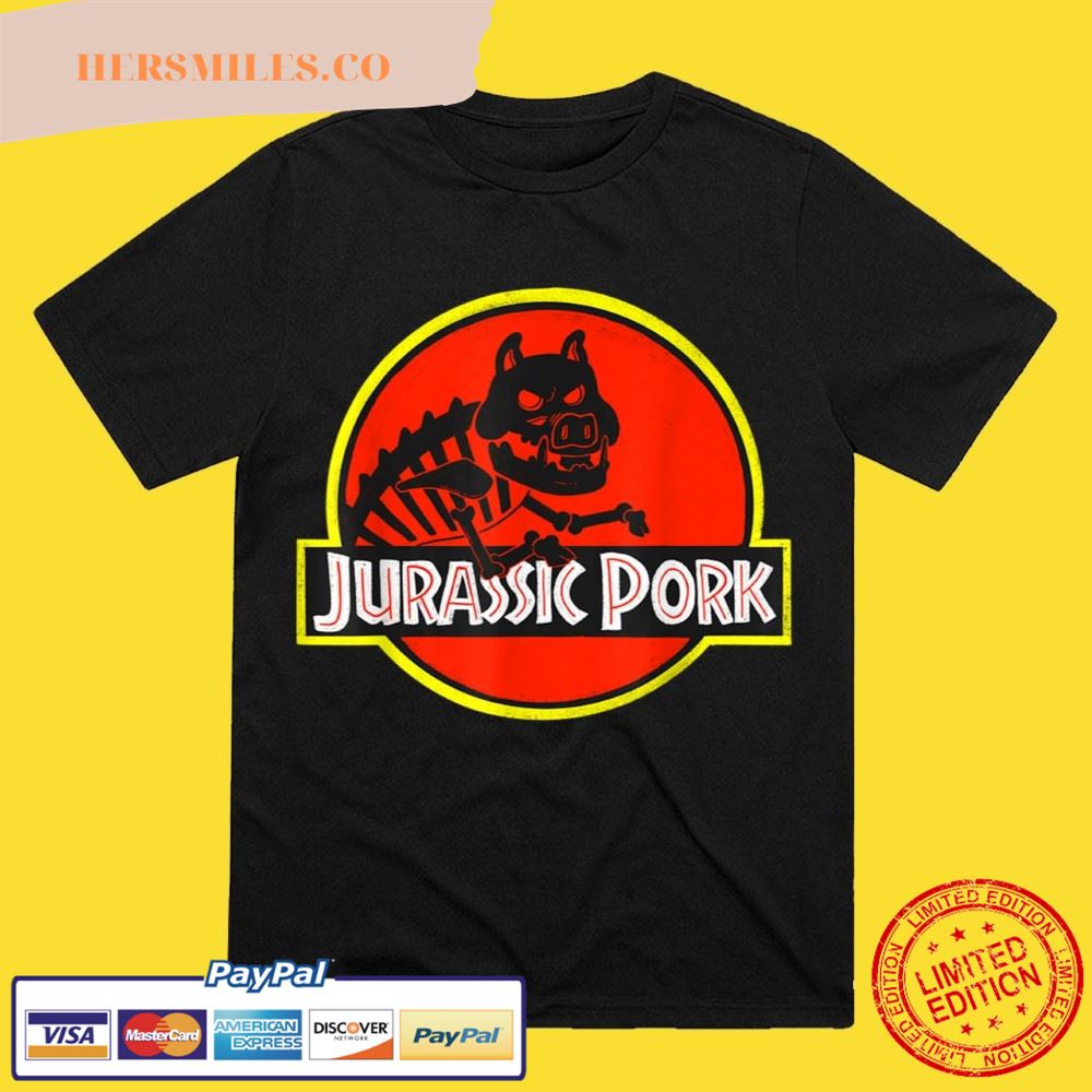 Jurassic Park Dinosaur Pig Humorous Pork T-Shirt