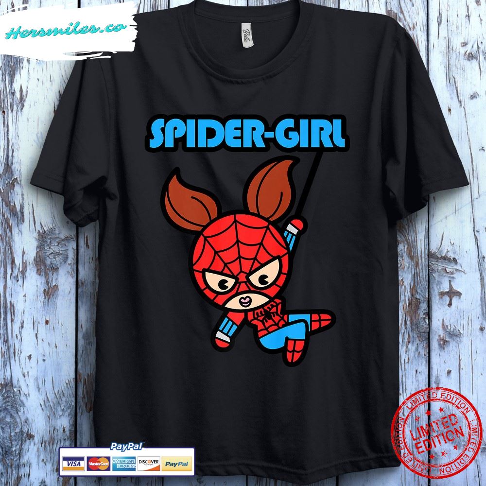 Marvel Spider-Girl Swinging Cute Kawaii Spider-man Holiday T-shirt