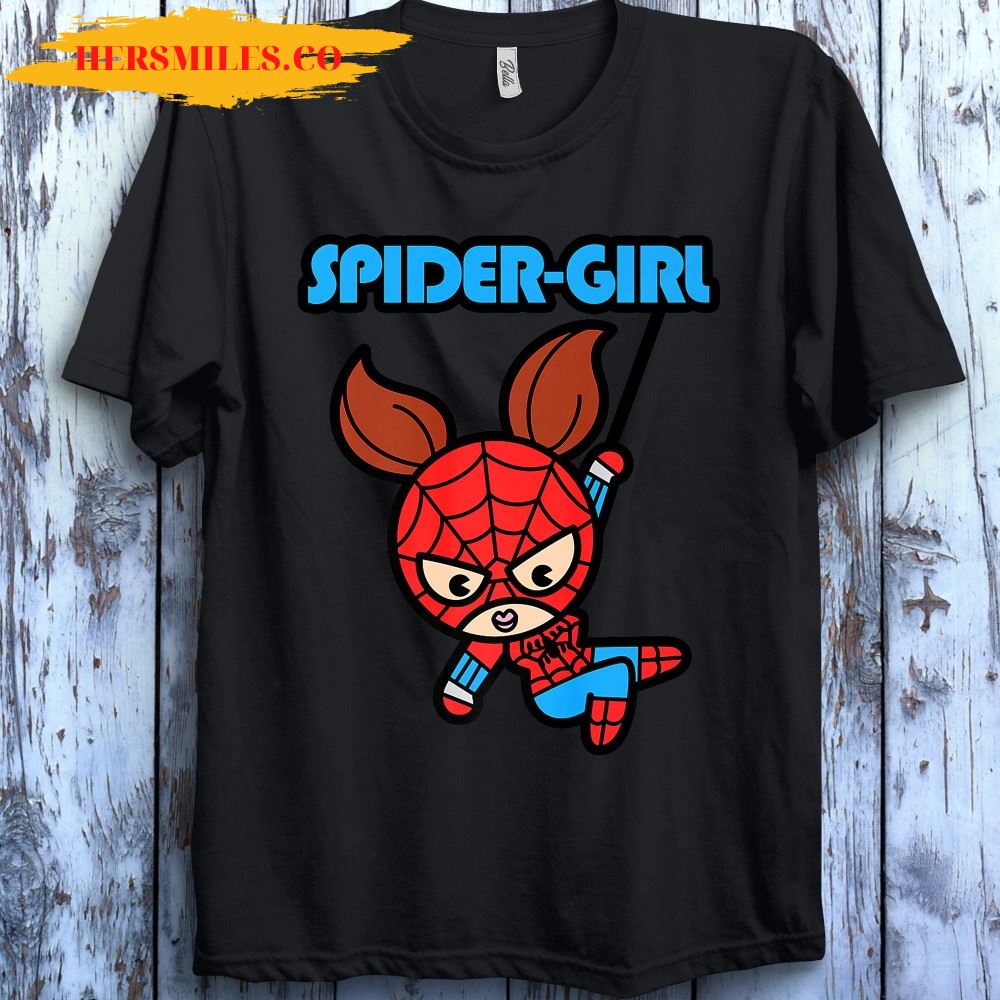 Marvel Spider-Girl Swinging Cute Kawaii Spider-man Holiday T-shirt