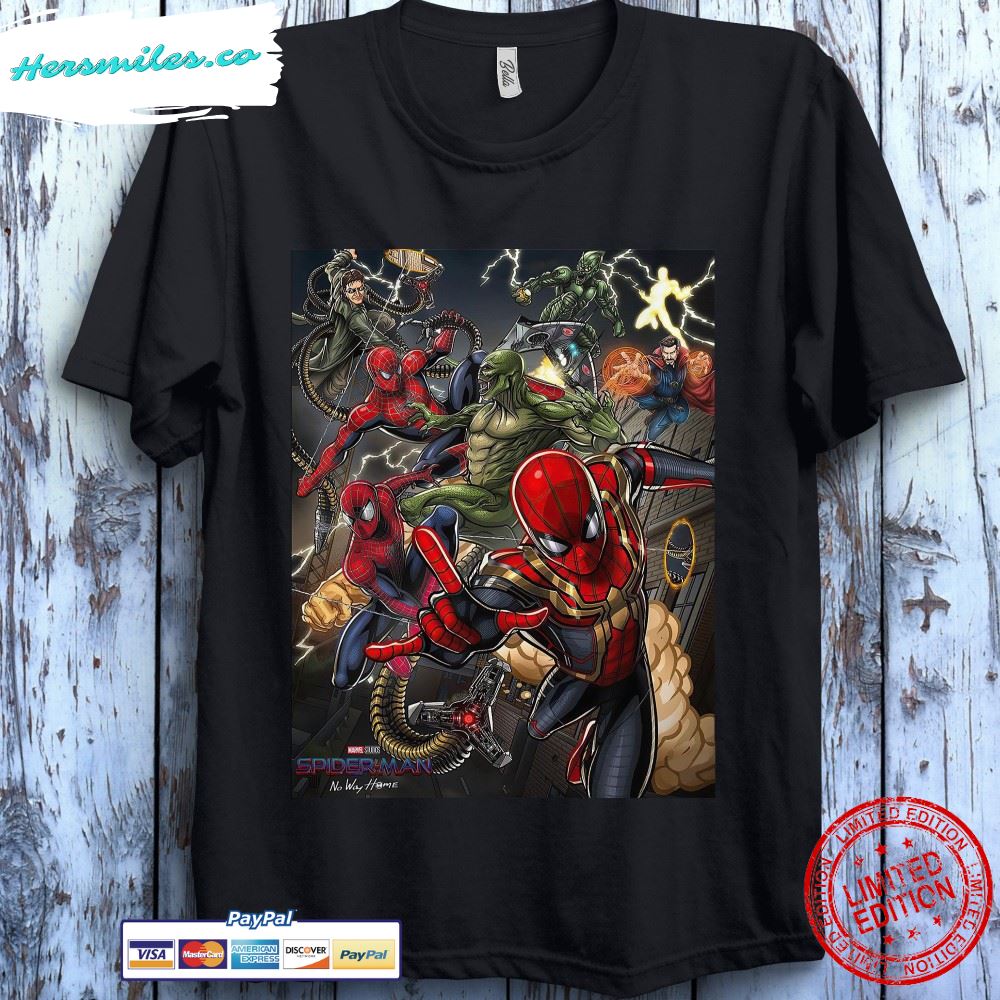 Marvel Spider-man Scene Graphic Poster T-shirt Unisex T-Shirt