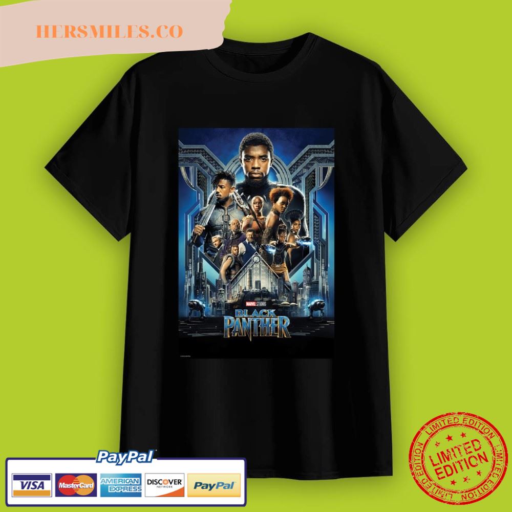 Marvel Studios Black Panther Movie Poster T-Shirt