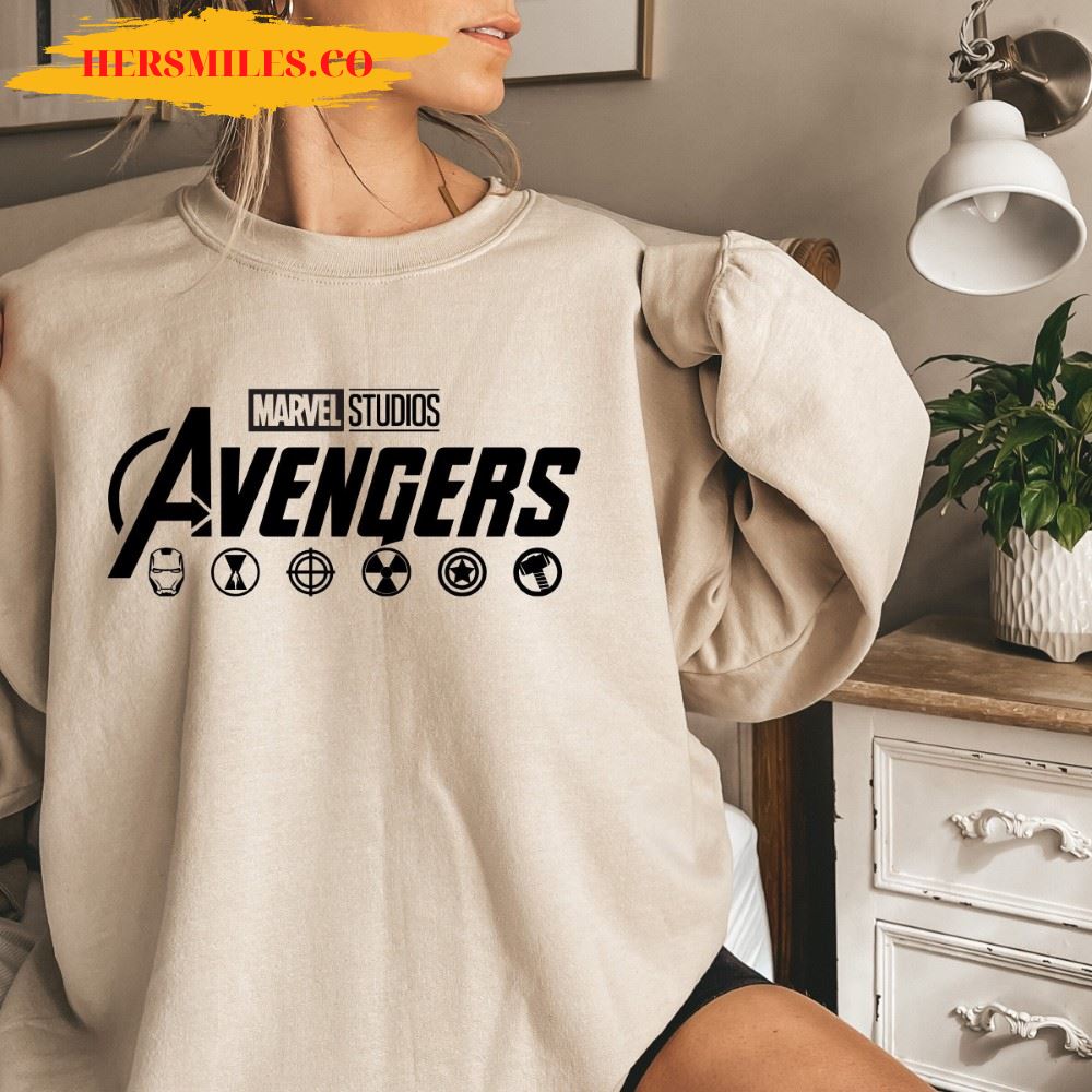 Marvel Sweatshirt, Marvel Hoodie, Avengers Symbol Sweatshirt