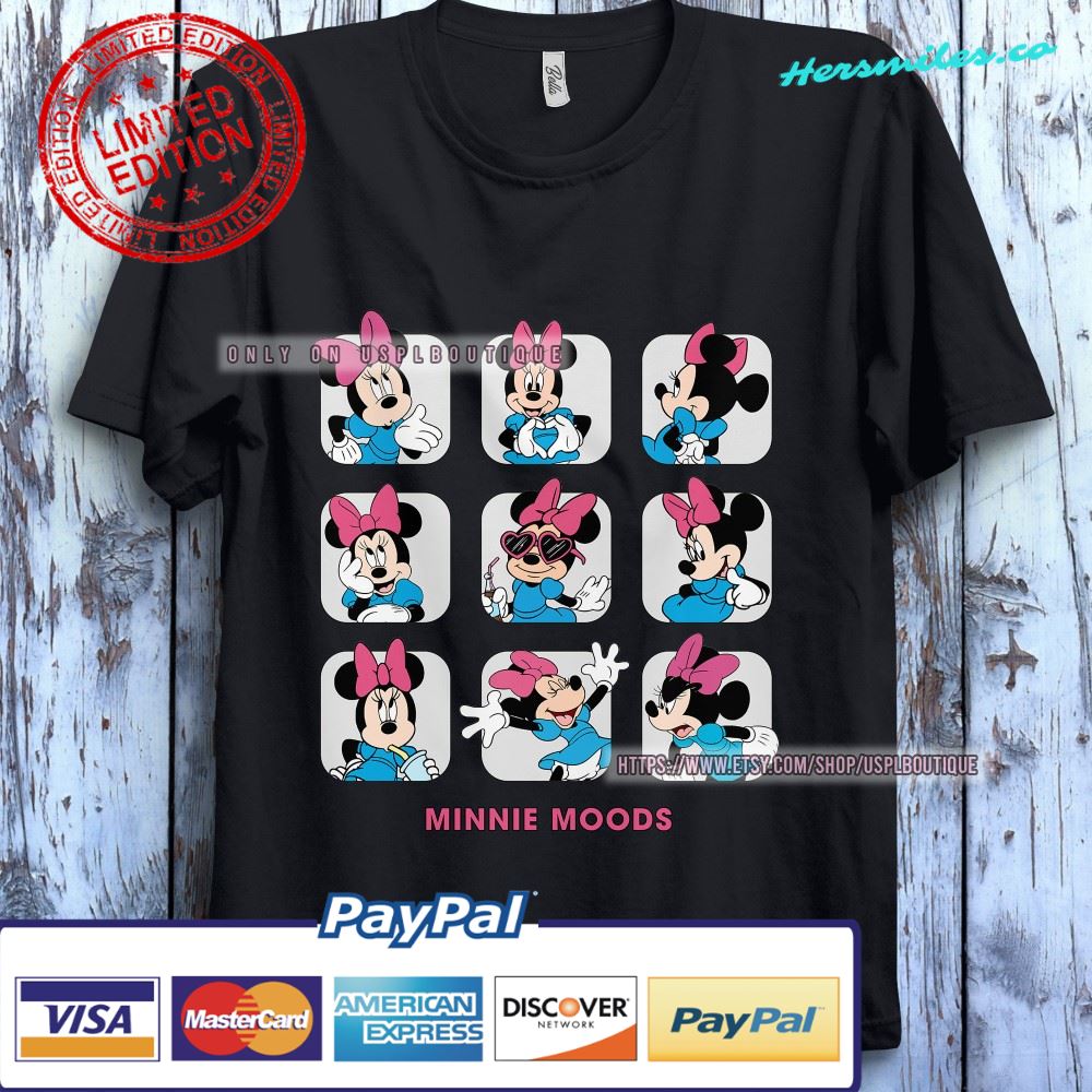 Minnie Mouse Moods Cute Disney Graphic Unisex Gift T-Shirt