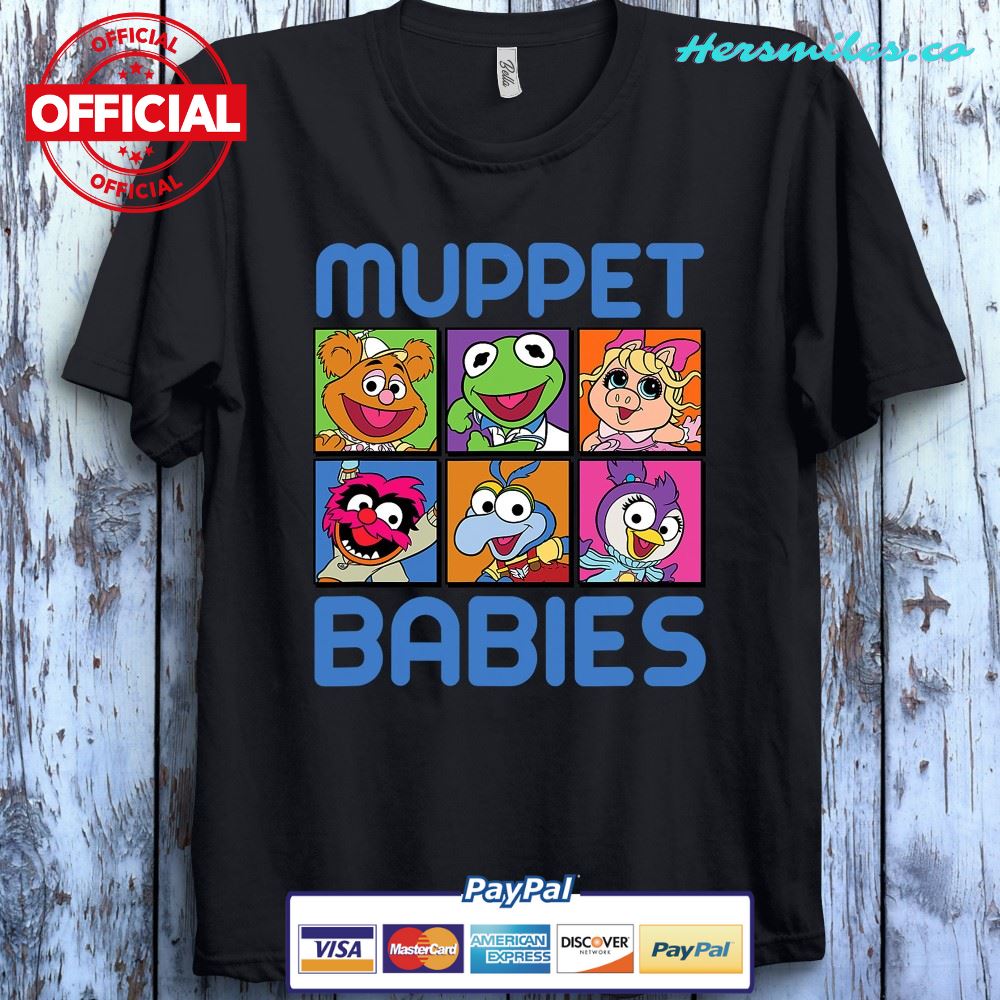 Muppet Babies Squares Boxed Up Portrait Funny Unisex Gift T-