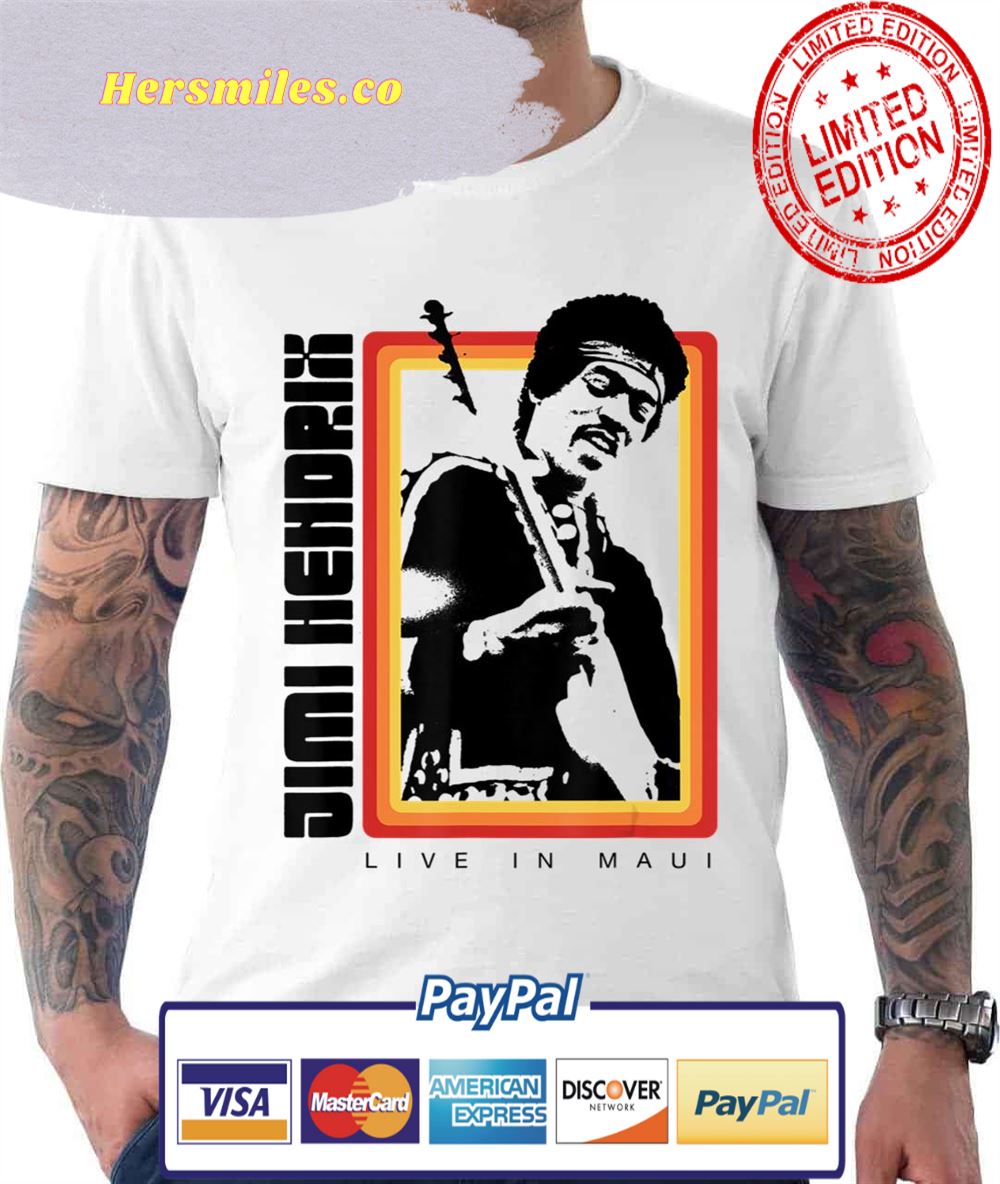 Official Live In Maui Photo Jimi Hendrix Unisex T-Shirt