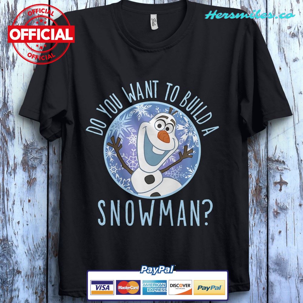 Olaf Frozen Disney Do You Want To Build A Snowman Christmas T-Shirt
