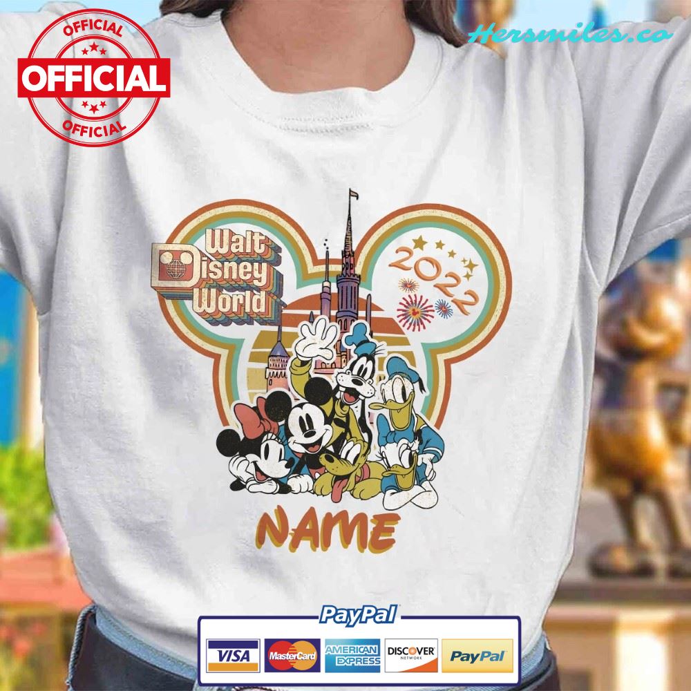 Personalized Vintage Walt Disney World Shirt, Disney Family Vacation Shirts, Retro Disney Shirt, Disneyworld Shirt, Mickey and Friends Shirt - 3