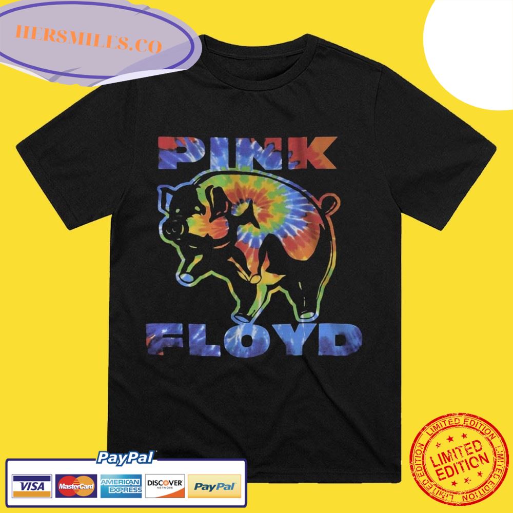 Pink Floyd Psychedelic Pig Black T-Shirt Pink Floyd Psychedelic Pig Black T-Shirt