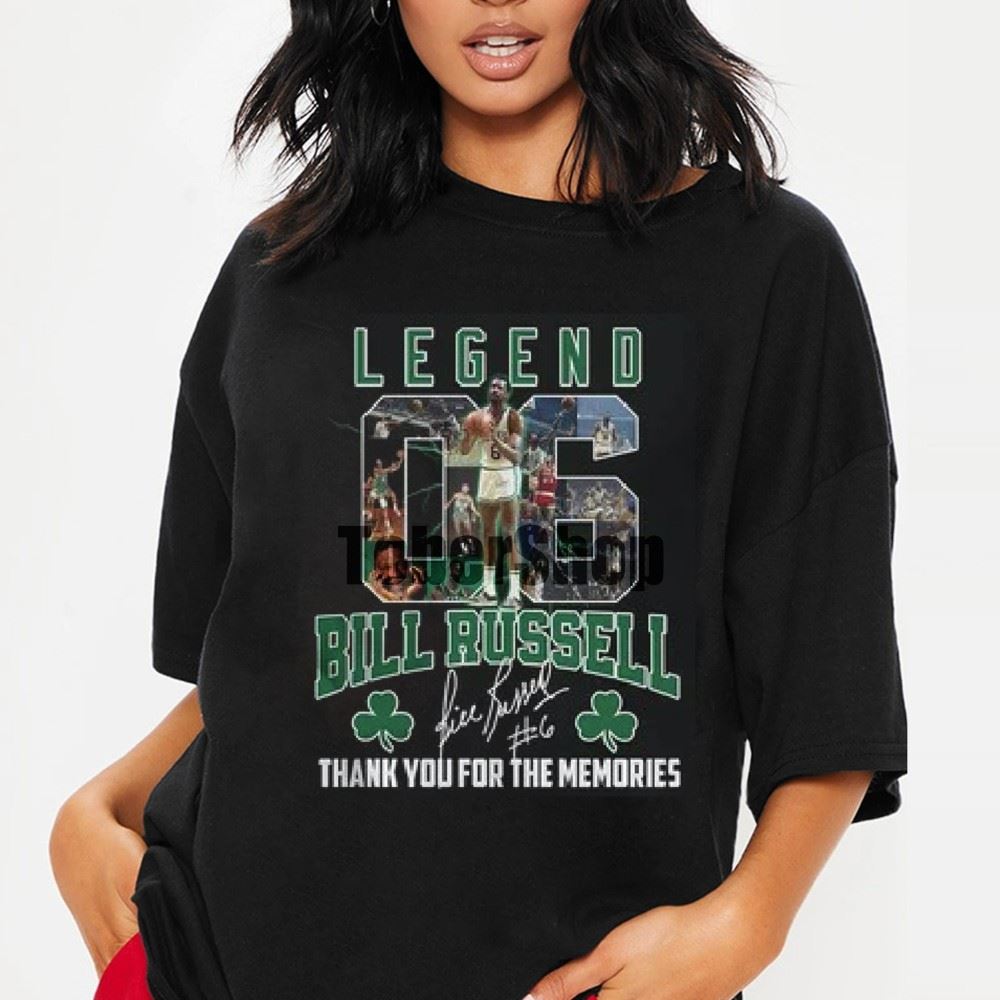 RIP Legend Bill Russell Thank You For The Memories Shirt