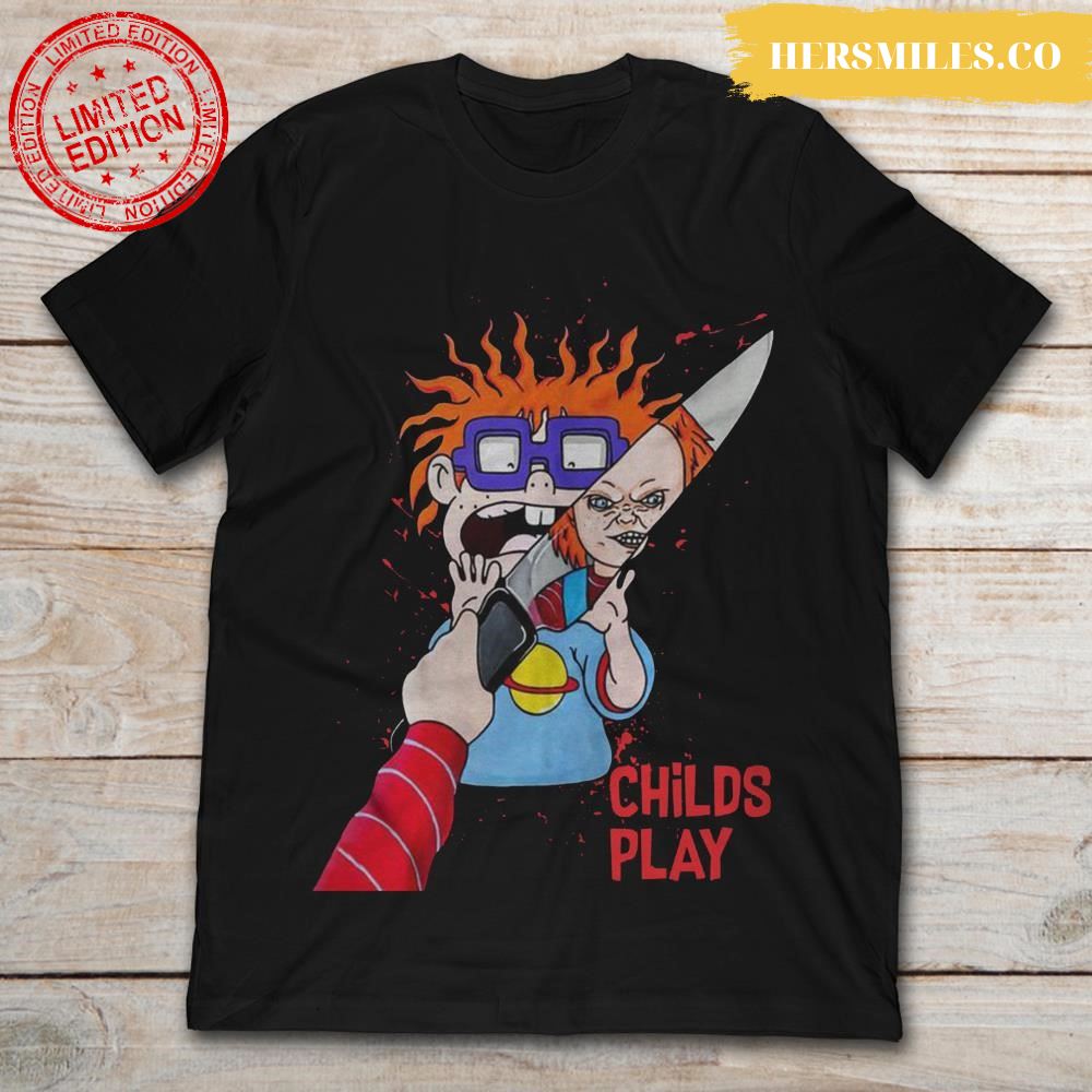 Rugrats Scary Chucky Doll With Knife Child’s Play T-Shirt