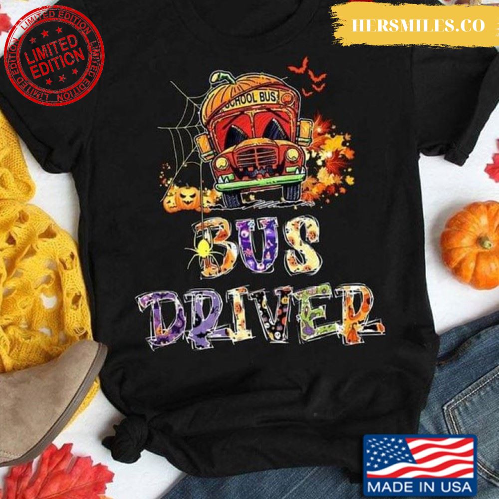 School Bus Bus Driver Back To School for Halloween T-Shirt