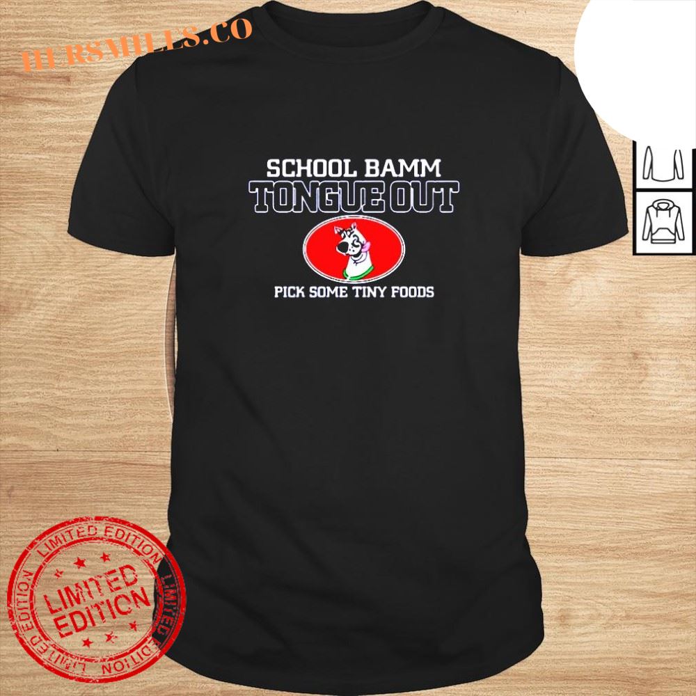 Scooby Doo school bamm tongue out pick some tiny foods shirt