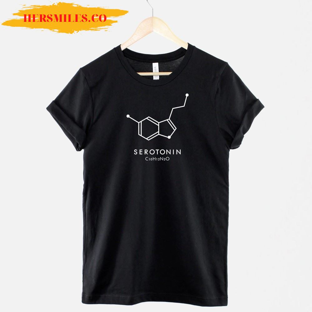 Serotonin Molecular Structure T-Shirt